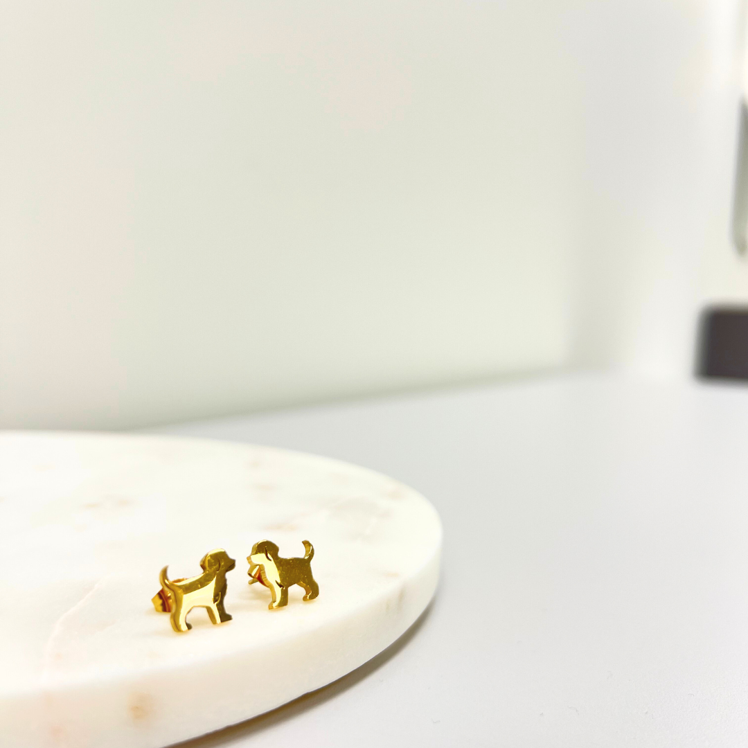 Puppy earrings
