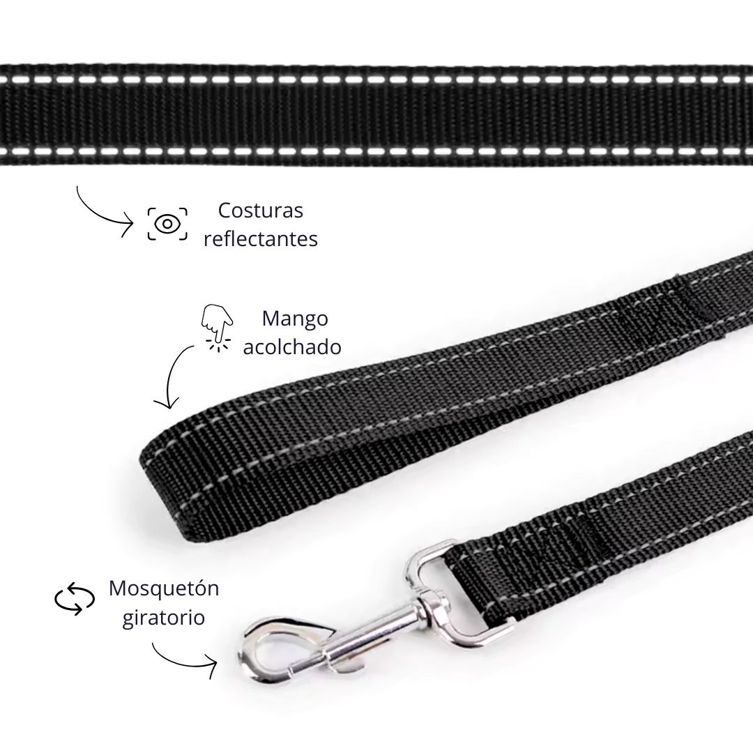 Black nylon strap