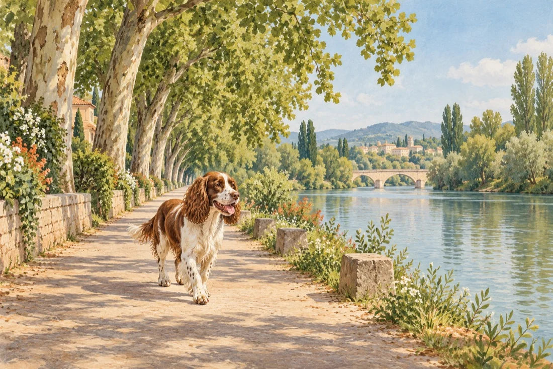 Ilustración de ambiente para descubrir planes con perro
