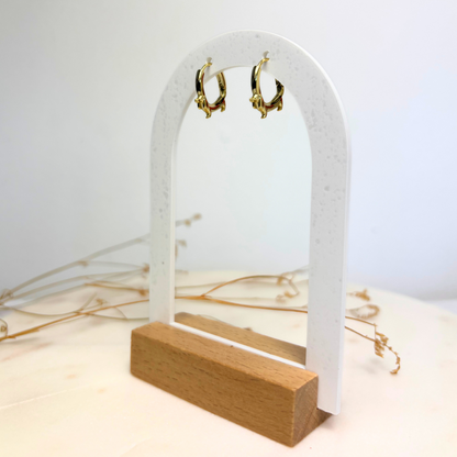 Dachshund hoop earrings