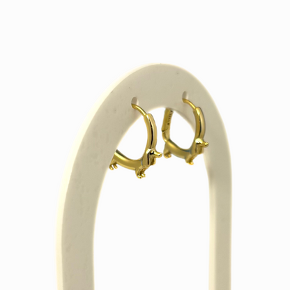 Dachshund hoop earrings